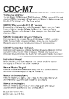 Blaupunkt CDC-M7 - Owners Manual 